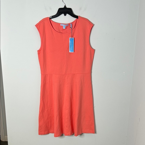 Draper James Coral Ponte A-line Dress NWT - Picture 2 of 7